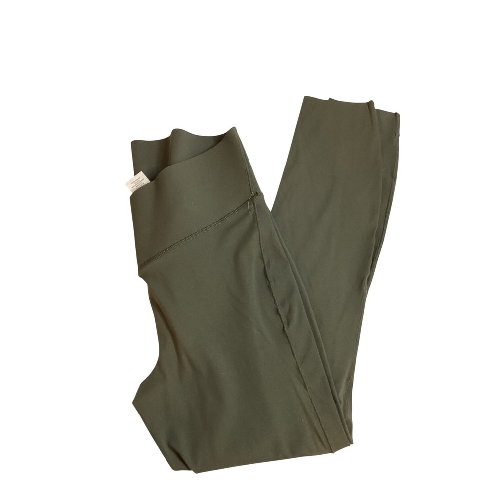Zyia Active Olive Green Crossover V-Waistband High Rise Leggings Womens Size‎ 4